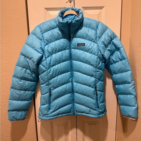Patagonia Hi-Loft Down Filled Puffer Jacket Blue , size M - Picture 9 of 11